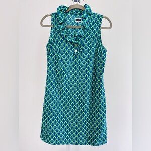Mud Pie Whitney Dress in Green and Blue